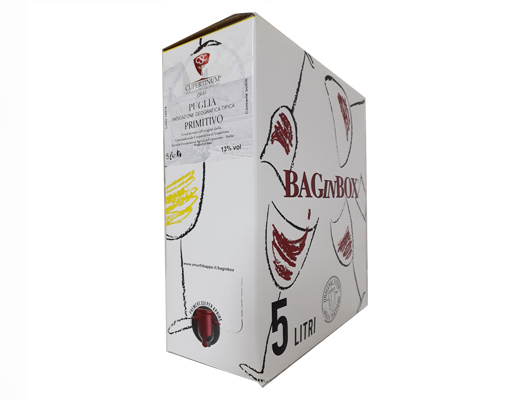 BAG-IN-BOX RED WINE PRIMITIVO SALENTO IGT 13.5% - 5 LITRES