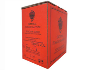 vino in bag in box Poggio capponi rosso 5 lt Toscani