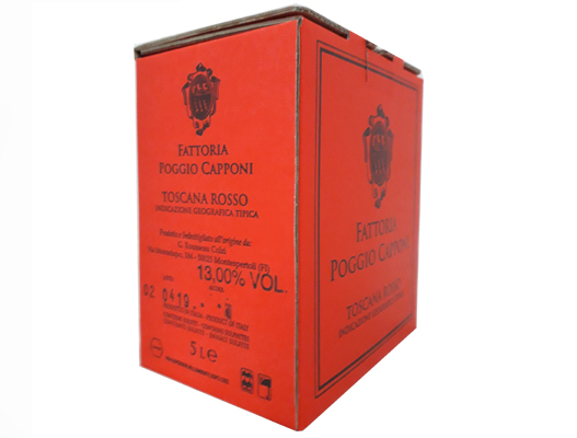 BAG-IN-BOX RED WINE TOSCANA IGT 13% – 5 LITRES <br>